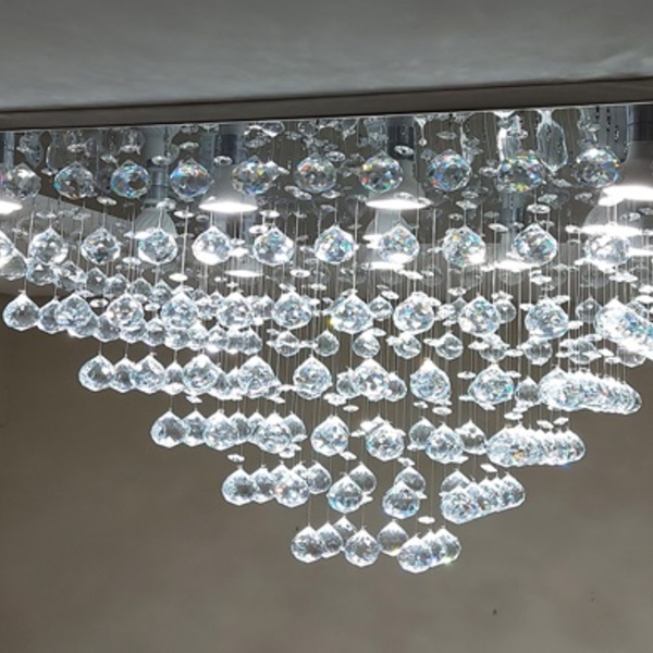 Lustre De Cristal Para Sala/hall/salão Com 1 Metro De Altura,