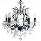 Lustre De Cristal Para Sala Tipo Industrial Metal E Cristal