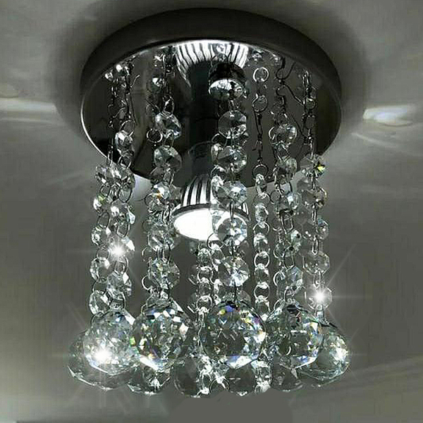 Lustre De Cristal Verdadeiro 13 Cm De Diâmetro E 13 Cm De Alt