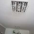 Lustre De Cristal Verdadeiro Quadrado 45x45 Cm Sala De Jantar