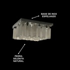 Lustre De Pedra Bruta Selenita Natural, Cristal Energia 13cm