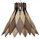 Lustre Decorativo Madeira Pendente Jericoacoara 27cm Pau Ferro