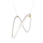 Lustre Design Moderno Knot 38w - Silicon Led 3000k - Ouro