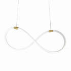 Lustre Design Moderno Knot 38w - Silicon Led 3000k - Ouro
