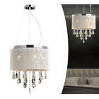 Lustre Duquesa Cúpula Branca Com Cristais Legítimos K9 Alto B