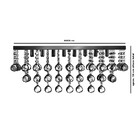 Lustre Egípcio Cleópatra Cristal Legítimo 60x25 Cm Dourado