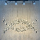 Lustre Em Cristais K9 Para Sala De Estar Decoração Bivolt 50cm