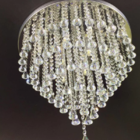 Lustre Em Cristais Para Hall Social, Escritório Com 55cm De A