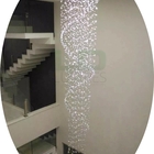 Lustre Espiral Com Base De Inox Espelhado 70cm De Diâmetro 2,