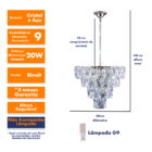 Lustre Fasano 50cm G9 Startec Cromado