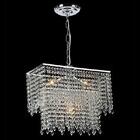 Lustre Finesse Com Base Pendente E Adornos Em Acrílico De Alt