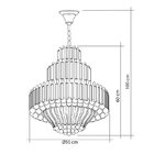 Lustre Floratas 320w - Startec - Cromado