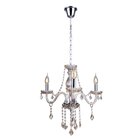 Lustre France 3 Cristal Startec Champagne