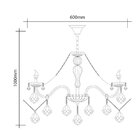 Lustre France 6 Cristal Startec Transparente