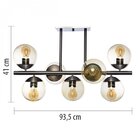 Lustre Grafite Vidro Âmbar Infinitylux Grafite