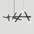 Lustre Grande Articulado Slim Palito Moderno Billy Preta