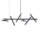 Lustre Grande Articulado Slim Palito Moderno Billy Preta