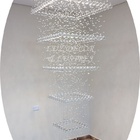 Lustre Grande De Cristal Com Base 70x70cm No Modelo Torre 3,9