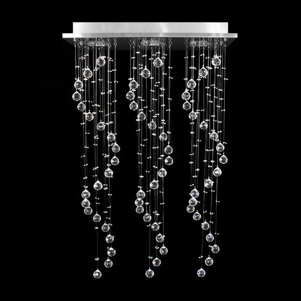 Lustre Hokkaido Triplo 60x17x90cm para 3 Lâmp GU10