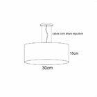 Lustre Infantil Nuvens  Recorte Branco 30x16