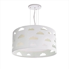 Lustre Infantil Nuvens Recorte Crú 30x16