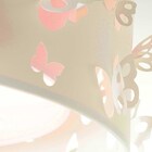 Lustre Infantil Pendente Borboletas  Duplo - Branco 30x16