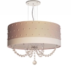 Lustre Infantil Pendente Pérolas  50x15 Cáqui