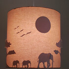 Lustre Infantil Pendente Safári 25x25 Cáqui