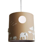 Lustre Infantil Pendente Safári 25x25 Cáqui