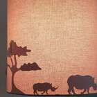 Lustre Infantil Pendente Safári 25x25 Cáqui