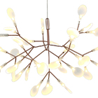 Lustre Led 22,5w Twing Dourado Ø72cm Mais Luz Bivolt