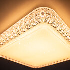 Lustre Led Em Acrilico Céu Estrelado 28x28 Branco Quente Orio