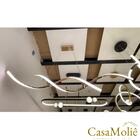 Lustre Led Espiral Moderno 54w 100cm Dourado C/ Controle