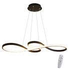 Lustre Led Luminária Pendente Infinito Luxo Design Moderno Bi