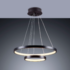 Lustre Led Moderno Luxuoso 2 Anéis Ring 40 E 60cm 45w 6500k P