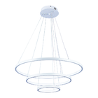 Lustre Led Moderno Luxuoso 3 Anéis Ring 20 40 E 60cm 55w 6500