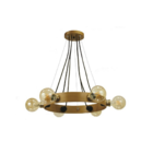 Lustre Letícia 6 Lamp Castanho Madelustre