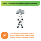 Lustre LLUM Bronzearte Brilhante Quadrado Cristal Prata Bivolt