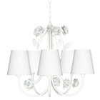 Lustre Lt 255 5 Lâmpadas S/ Cúpula - Jd Molina - Branco