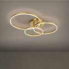 Lustre Luminaria Aneis Infinito 3 Em 1 Perfil Led Arco Orbita