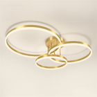 Lustre Luminaria Aneis Infinito 3 Em 1 Perfil Led Arco Orbita