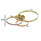 Lustre Luminaria Aneis Infinito 3 Em 1 Perfil Led Arco Orbita