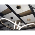 Lustre Luminaria Arco Aneis Infinito 3 Em 1 Pendente Led Luxo