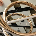 Lustre Luminaria Arco Aneis Infinito 3 Em 1 Pendente Led Luxo