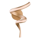 Lustre Luminária de Parede Arandela Fluire Dourado 20x30x40cm