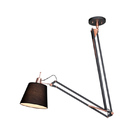 Lustre Luminária de Parede Arandela Scope nas Cores Preto Fos