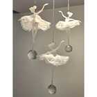 Lustre Luminária Infantil Bailarina Branco Quarto Infantil