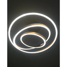 Lustre Luminaria Led 3 Aneis Pendente Luxo 3 Em 1 Perfil Deco