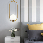 Lustre Luminária Oval Ring 1 Globo Bola De Vidro Moderno Dour