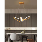 Lustre Luminaria Pendente Arco Aneis Infinito 3 Em 1 Led Luxo